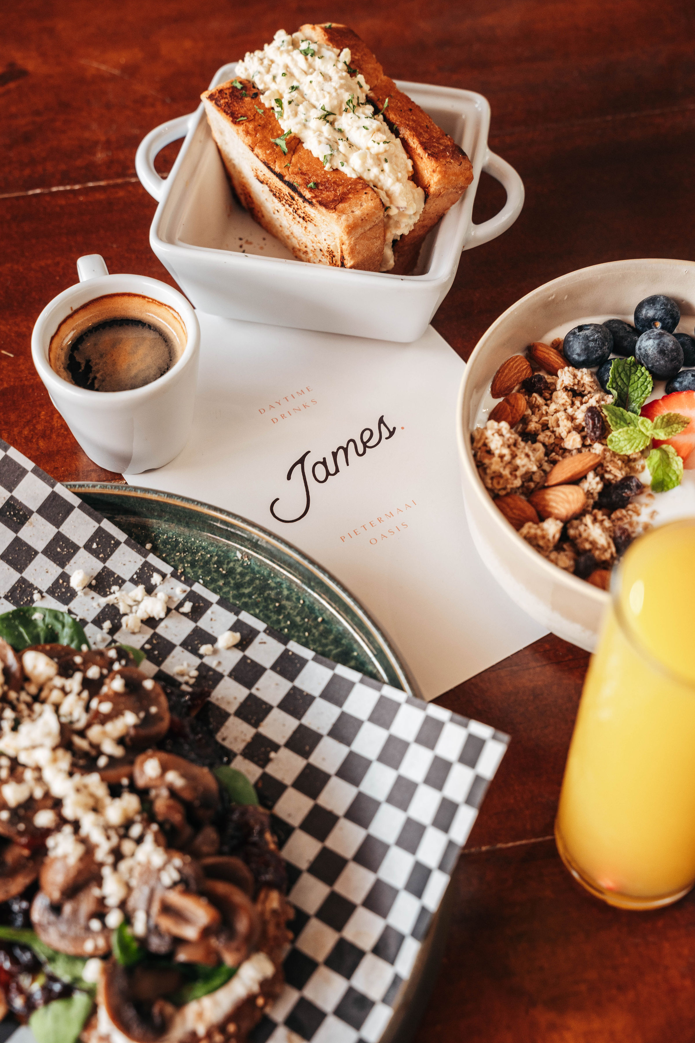 A table at James